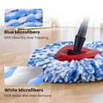 thumbnail image 4 of Spin Mop Head Replacements Compatible with O-Cedar RinseClean, Mop Head Refills for 2-Tank System, Washable & Reusable, Deep Cleaning, Easy to Repalce, 1 CT (Pack of 3), 4 of 14