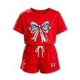 thumbnail image 3 of Tiijoy Girls Independence Day Short Sleeve T Shirt Shorts Set Summer Outfits, Sizes 2-14, 3 of 3