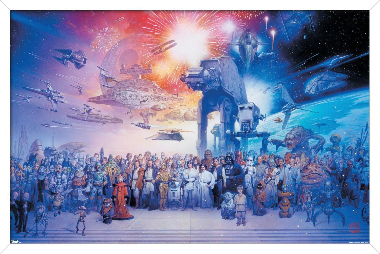 Star Wars: Saga - Galaxy Wall Poster, 22.375" x 34"