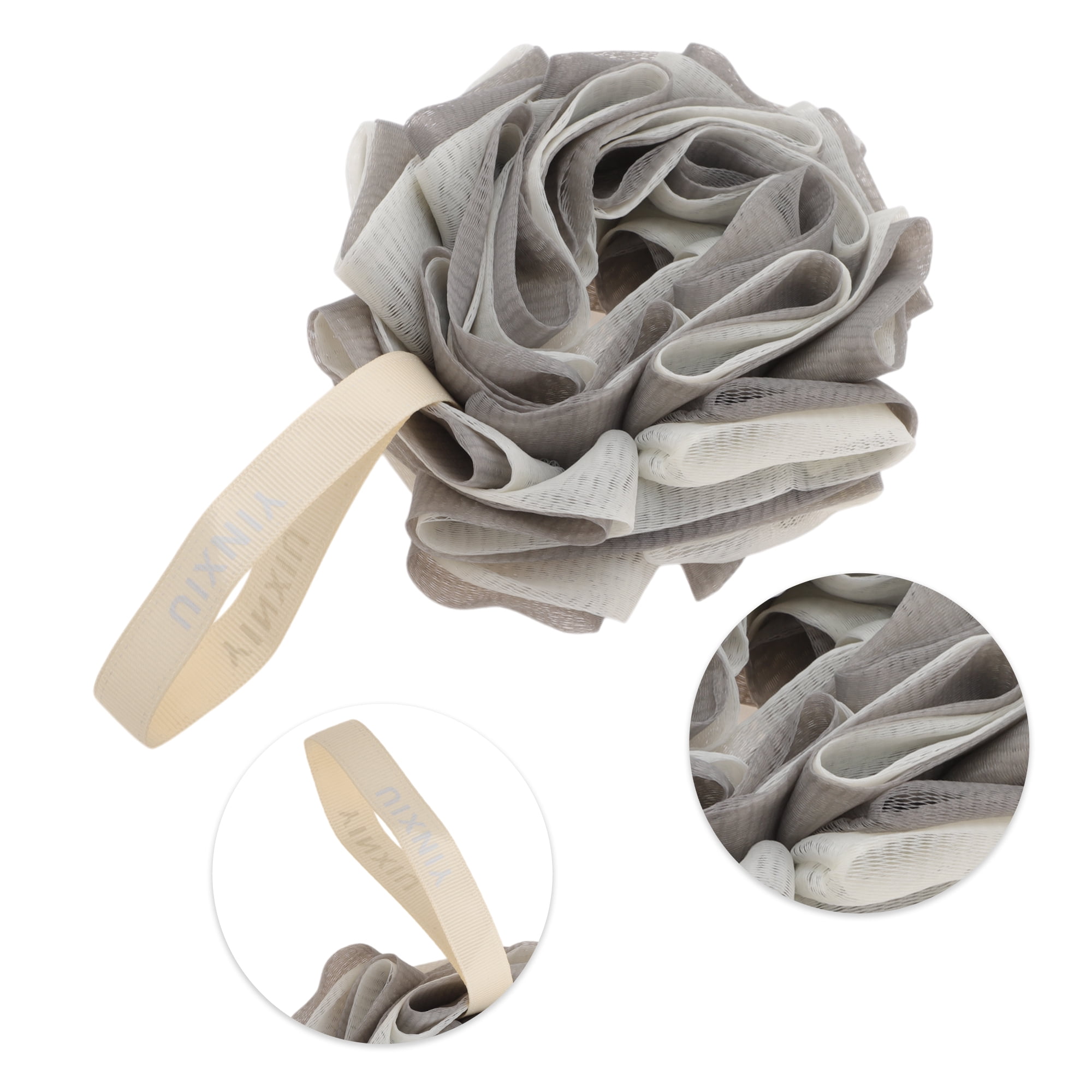 Unique Bargains Convenient Bath Shower Loofah Sponge 1 Pc Gray