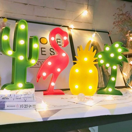 Qiaofei 3d Tropical Pineapple Led Light Romantic Night Table Lamp Holiday Home Christmas Party Table Decorations Light Walmart Canada