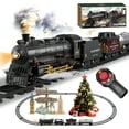 thumbnail image 1 of UFULMN Electric Remote Control Train Set Christmas Train Steam Locomotive Cargo Car & Tracks Birthday for Boys Girls, 1 of 8