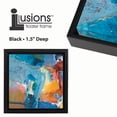 thumbnail image 3 of Creative Mark Illusions Floater Frame For 1-1/2" Deep Canvases - 12x16" Black - Set of 4 - No Glass or Backing - Wood Floater Frames for Canvas Paintings- Complete Hanging Hardware, 3 of 7