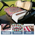 thumbnail image 4 of 51" x 31" Golf Cart Seat Protector with Mandala Pattern, Soft Microfiber Towel for Bench Enhancement, 4 of 8