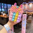 thumbnail image 1 of Bolso de hombro para teléfono, bolso de hombro para niños, bolso de hombro suave con juguetes de burbujas, bolso de hombro para niños, respuesta rápida, 1 of 1