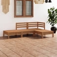 thumbnail image 1 of vidaXL 4 Piece Garden Lounge Set Honey Brown Solid Pinewood, 1 of 5