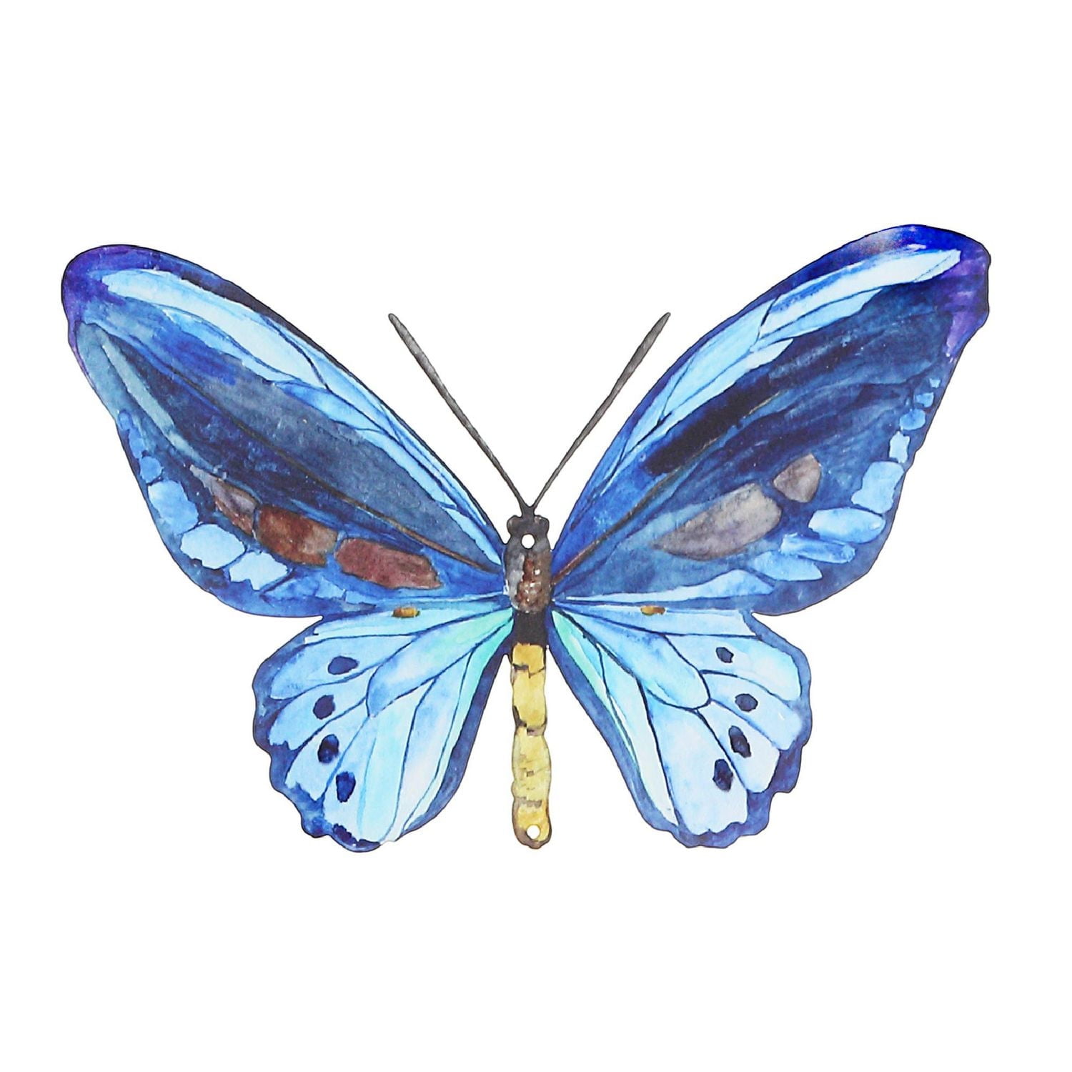IH Casa Decor Metal Butterfly Wall Decor Blue