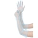 thumbnail image 5 of Guantes largos de tul INSPIRE CHIC para mujer, guantes de malla transparentes de dedo completo para la noche de boda, azul claro M, 5 of 6