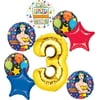 Wonder Woman Party Supplies 3rd Birthday Balloon Bouquet Decorations
