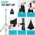 thumbnail image 4 of Speaker Stand Cover, DJ Speaker Stand Tripod Scrim with Carry Bag, Black Cover for Wedding, Stage, 4 of 7