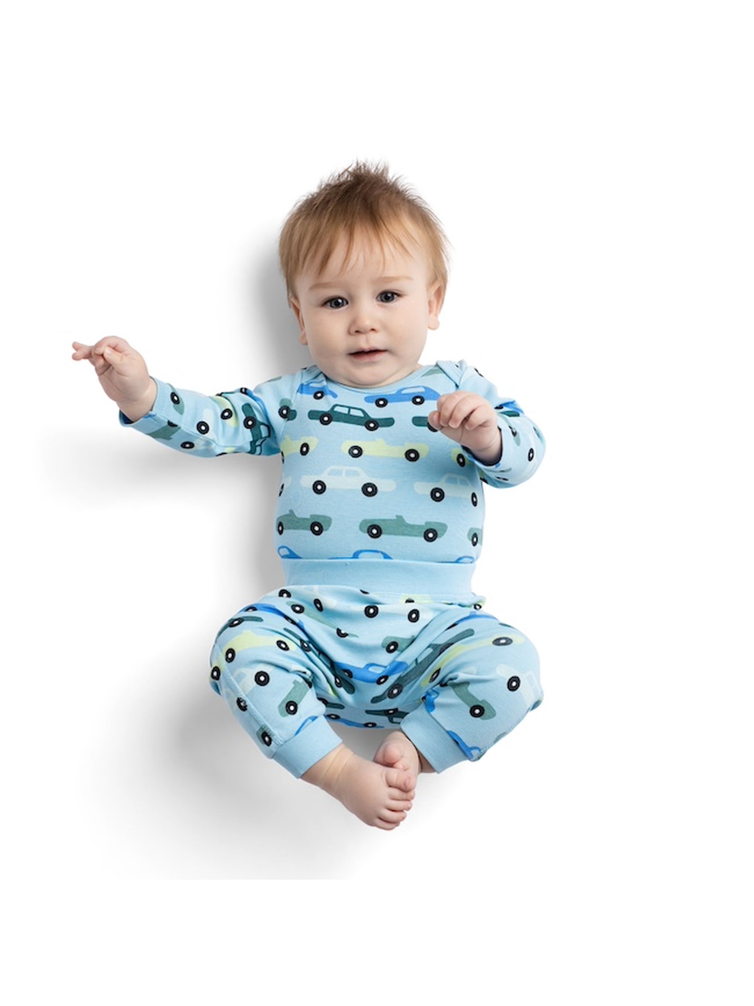 Monica + Andy Organic Cotton Gender Neutral First Moves Bodysuit + Groove Pant Set, Sizes Newborn -24 Months