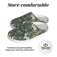 thumbnail image 6 of Haiem Deer And Flowers Print Women's Fuzzy Memory Foam House Slipper Cozy Home Footwear Non-slip Winter Slippers-46/47, 6 of 7