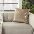 thumbnail image 4 of Nourison Luminescence Metallic Splash Beige Decorative Throw Pillow , 18" x 18", 4 of 5