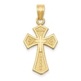 thumbnail image 4 of Diamond2Deal 14K Yellow Gold Reversible Passion Cross Pendant for Women (L- 1.03 inch, W- 0.48 inch), 4 of 6