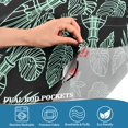 thumbnail image 3 of Yayeee Kitchen Curtains Tier Pair Light Filtering 27"x36" Rod Pocket Short Cafe Window Panel, Leaf Pattern, 3 of 7