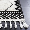 thumbnail image 3 of SAFAVIEH Marrakesh Corie Diamond Polyester Area Rug, Ivory/Anthracite, 5'3" x 7'6", 3 of 8