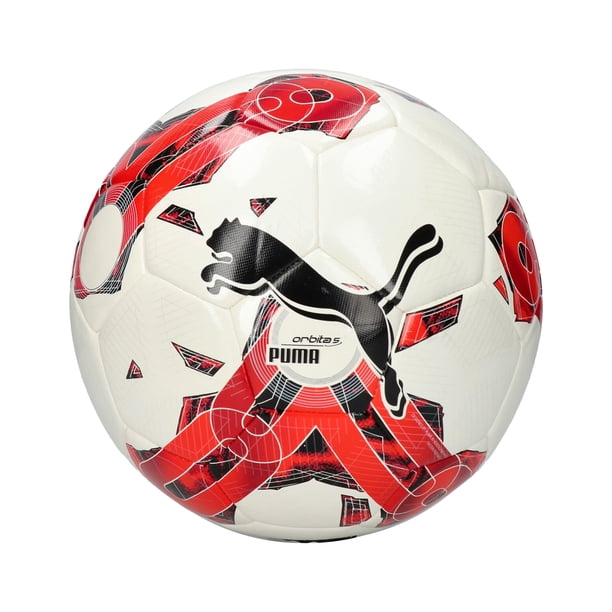 Puma - Balón de Fútbol TeamFINAL6 MS Entrenamiento (Blanco, Rojo)