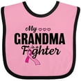 thumbnail image 3 of Inktastic Breast Cancer Awareness My Grandma is a Fighter Boys or Girls Baby Bib, 3 of 4