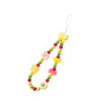 thumbnail image 1 of Bunblic Beaded Phone Lanyard Cute Bracelet Keychain Stylish Phone Chain Strap Multipurpose Decorative Key Chains Keyring Bangle Chain Yellow Bow, 1 of 8
