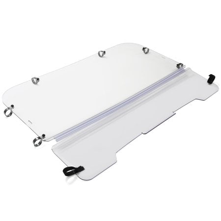 Kojem Folding Windscreen Front Clear Flip Windshield for All Years Kawasaki Mule 3000 3010
