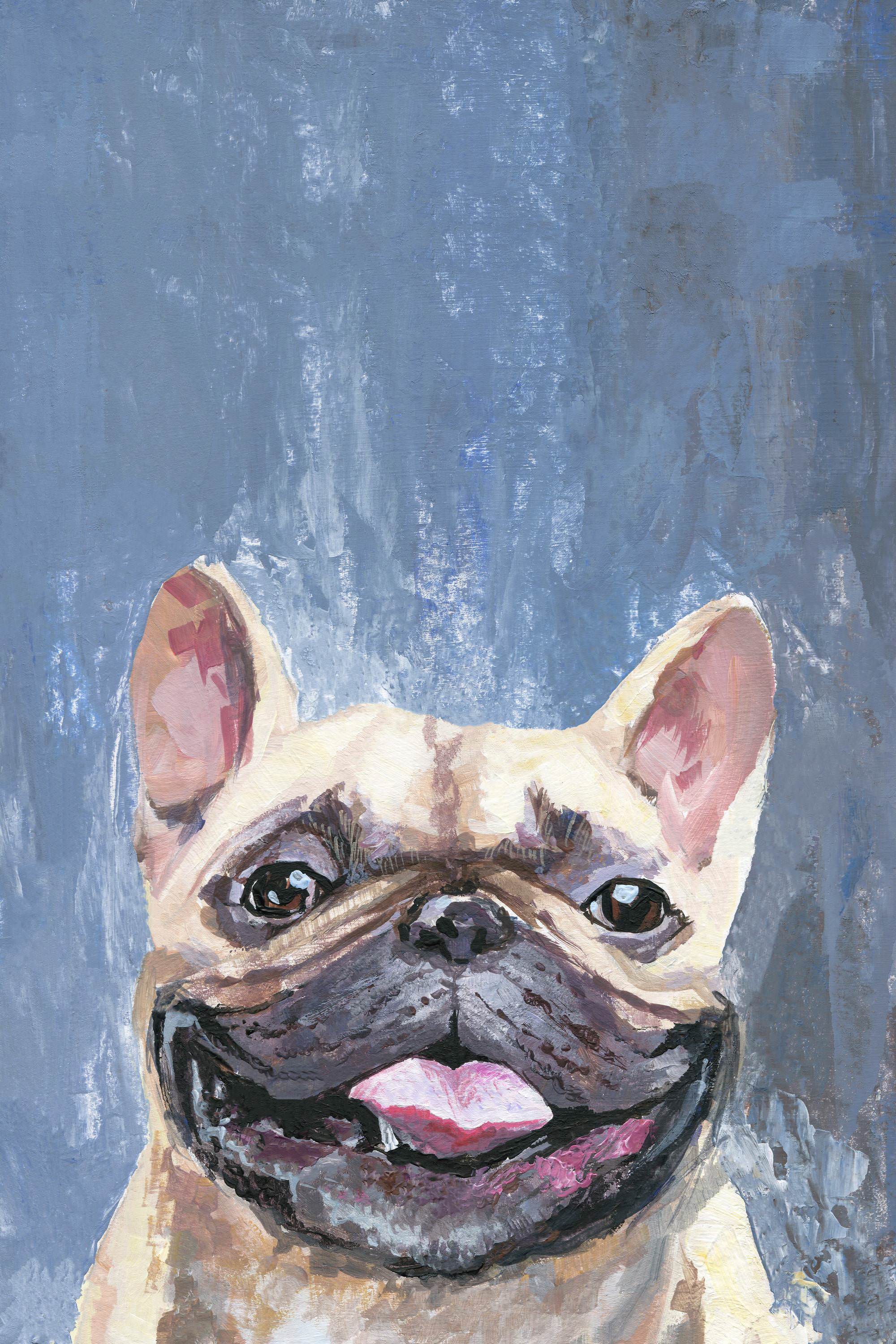 Marmont Hill "Too Happy" Painting Print on Wrapped Canvas