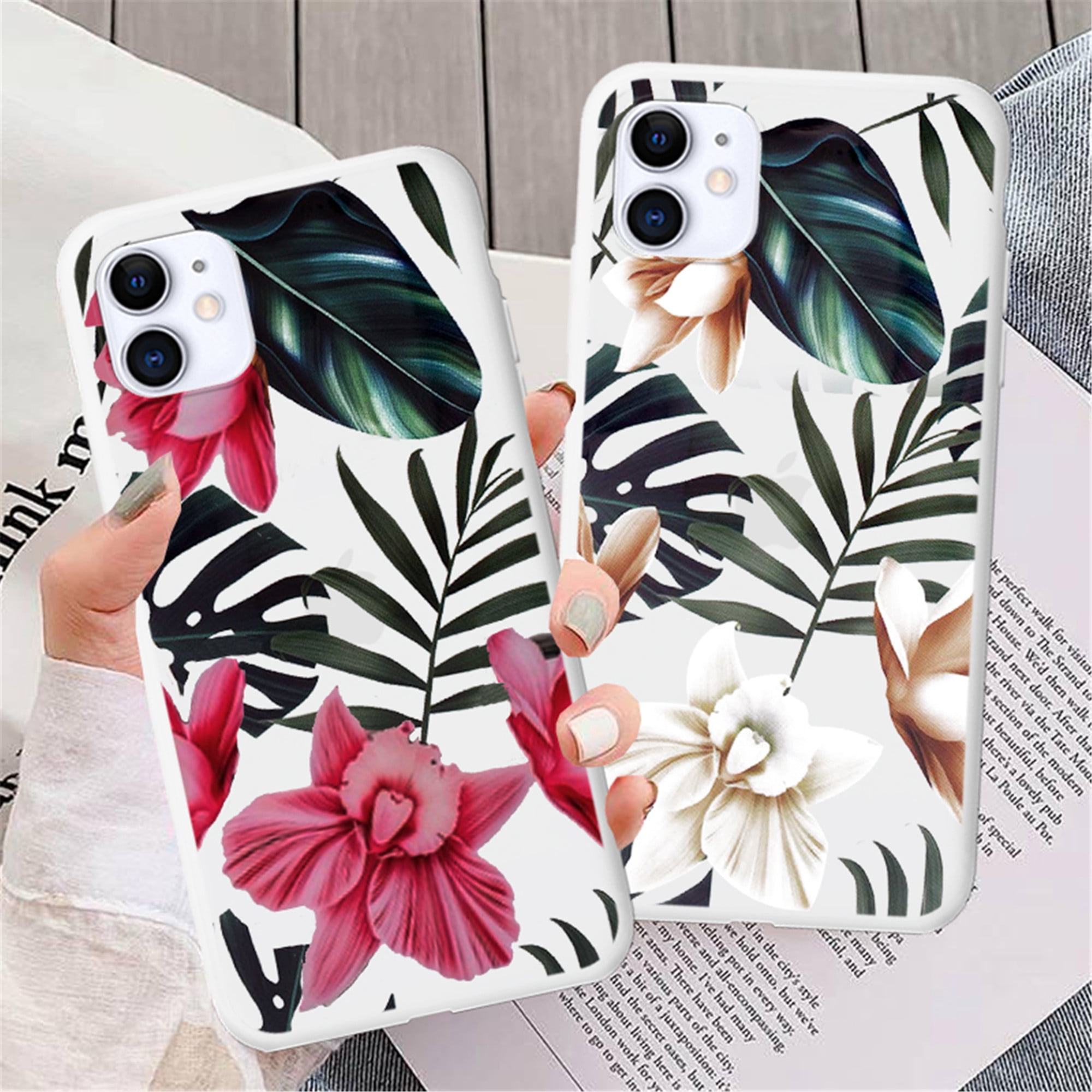 Luxury Brand Square Flower Leather Phone Case For iPhone 12 Mini 11 Pro MAX  X XR XS7 8 6S Plus Fashion Wrist Bracket Back Cover