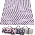 thumbnail image 3 of Large Picnic Blanket with Carry Strap, 80' x 80' Waterproof Sandproof Beach Mat for Family and Friends, Portable Outdoor Blanket for Park Beach Picn, 3 of 4