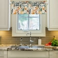 thumbnail image 2 of Yayeee Kitchen Valance Rod Pocket 54" x 18" Living Room Window Curtain, Whimsical Leaves, 2 of 6