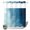 Blue, variant on No Hook Shower Curtain, Blue Ombre Shower Curtains for Bathroom with See Through Top Window, Coastal Beach Modern Abstract Art Waterproof & Washable Bath Curtain Extra Long 72"x84"