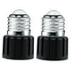thumbnail image 5 of Adaptador de casquillo E26 2x, base de lámpara, resistente a altas temperaturas, universal, práctico, fácil de instalar, adaptador de lámpara con negro, 5 of 9