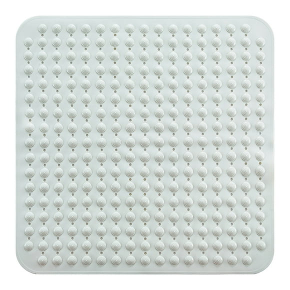 Injueey Estera de baño antibacteriana resistente al moho para un baño limpio e higiénico Estera de baño cuadrada extra grande Juegos de accesorios de baño blanco 80cm * 80cm