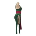 thumbnail image 4 of Female Zoro Green Sexy Dress With Belt Full Set Party Full Suit Outfit Women Adult, 4 of 7