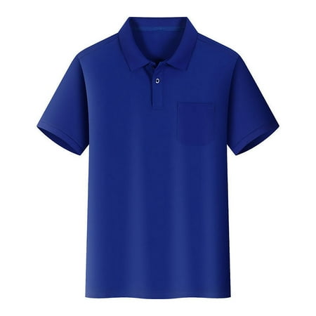 BOOMNY Kids Boys Short Sleeve Polo Shirt With Pocket Button Closure Comfortable Relaxed Fit Toddler Baby Dailywear