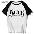 thumbnail image 3 of Camiseta de Alicia Madness Returns para hombre, ropa japonesa harajuku kawaii, camisetas con gráfico grunge, camiseta estética kawaii, 3 of 5