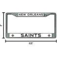 thumbnail image 5 of New Orleans Football Saints Chrome Metal (2) License Plate Frame Set, 5 of 6