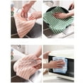 thumbnail image 4 of AuroraX Pink Kitchen Towels Set Coral Fleece Thick Terry Cloth Dish Towels Quick Drying Reusable Cleaning Decorative Absorbent Soft Dish Cloths for Dish Rags Drying Dishes(10x10 Inch), 4 of 4