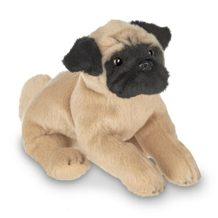 Bearington Lil' Pugsly Small Plush Pug Stuffed Animal Puppy Dog, 6 inches