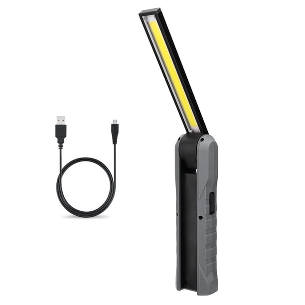 Linterna portátil, luz de trabajo LED de 4 velocidades, linterna plegable, herramientas de iluminación recargables, luz COB para acampar de noche, pescar y hacer senderismo Inevent OD002800-00B