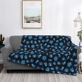 thumbnail image 2 of Yiaed Blue Octopus Print Blanket Throw Blanket Soft Cozy Flannel Blanket for Home Bed Sofa Couch Chair-40"x30", 2 of 6