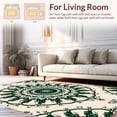 thumbnail image 2 of ODIKA 4' x 6' Machine Washable Non-Slip Area Rug, Middle Eastern Medallion High Traffic Rug, Ivory, 340616, 2 of 7
