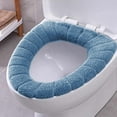 thumbnail image 3 of Toystoory 1 unidad de calentador y grueso para baño, cubierta de asiento de inodoro de tela lavable y estirable, almohadillas para Closestool, Type9 NO9 Toystoory JJ17704-01, 3 of 6