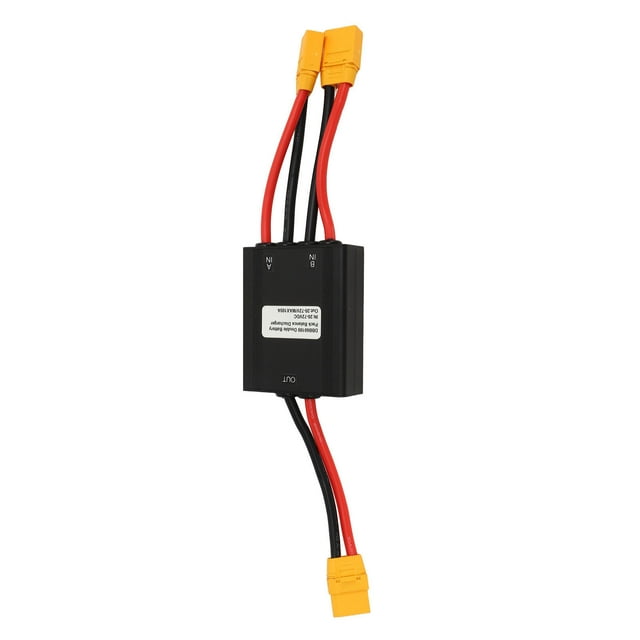 Double Battery Discharge Converter,20V to 72V Dual Battery Pack Switch Balancer Parallel Module Adapter for Electric Bike