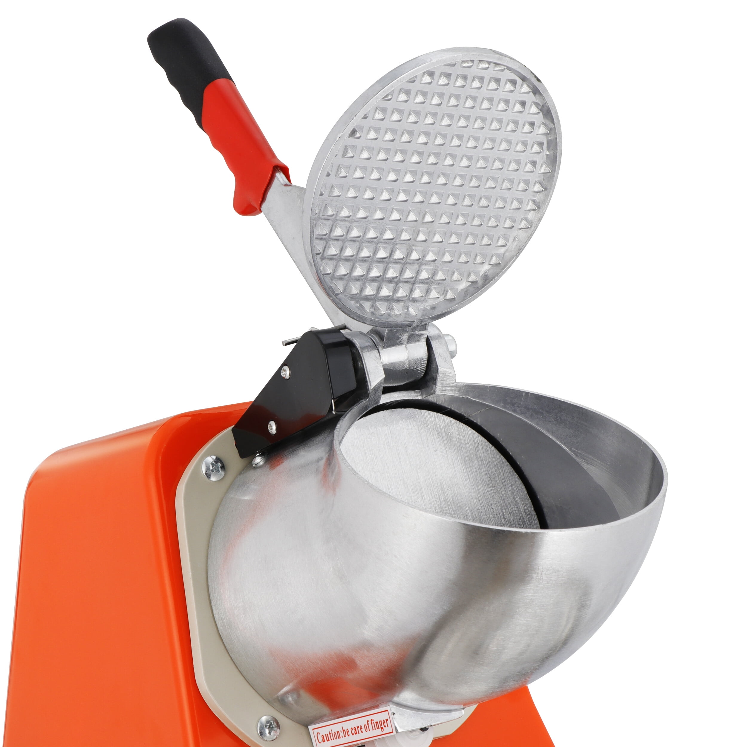 SuperDeal Ice Shaver Machine 300W Electric Ice Crusher Cold Drink Smoothie Making w/Bowl, Orange