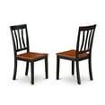 thumbnail image 3 of East West Furniture  Table Set Includes a Rectangle Table with Butterfly Leaf and Dining Chairs (Chair Seat Type Options) NIAN5-BCH-W, 3 of 5