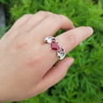 thumbnail image 3 of Anillo Strade Fareast Limited Bat Corazón Ala Regalos Navidad Fiesta de Aniversario Rojo, 3 of 7
