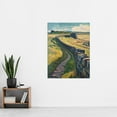 thumbnail image 4 of Artery8 Hadrian's Wall Summer England Landmark Landscape Living Room Extra Large XL Wall Art Poster Print, 4 of 5
