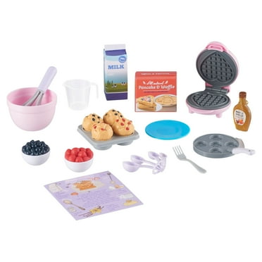 My Life As Cooking Playset with Waffle Maker and Accessories for Making Breakfast