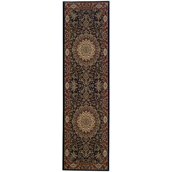 Oriental Weavers Ariana Area Rug - 095B3 - 2'3" x 7'9" - in Blue/ Red - Vintage Inspired, Stain Resistant, Family and Pet Friendly , Entryway, Hallway Runner Rug