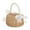 A, variant on Flower Girl Basket with Pearl Handle Wedding Flower Basket Cute Rattan Wicker Basket with White Ribbon Wicker Storage Basket Decorative Baskets for Home Decor