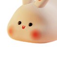 thumbnail image 6 of Suealasg Big Face Rabbit Night Light Soft Silicone Voice Controlled Bunny Lamp Desktop Ornament, 6 of 9